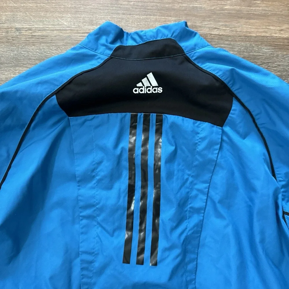 Adidas Climaproof Wind Men's Blue 1/4 Zip‎ Golf Pullover Sz Medium